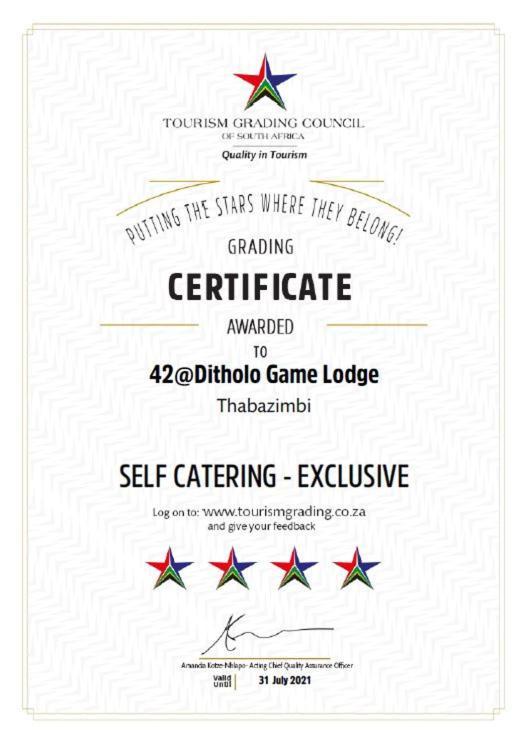 42@ Ditholo Game Lodge Thabazimbi Luaran gambar